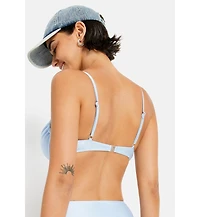 Lscn by Lascana Women's Shimmer Underwire Bikini Swimsuit Top Bra Sizing