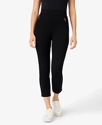 Cable & Gauge Women's Stretch Knit Crop Pant