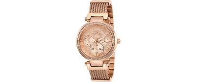 Invicta Women's 28920 Angel Quartz Chronograph Rose Gold Dial Watch