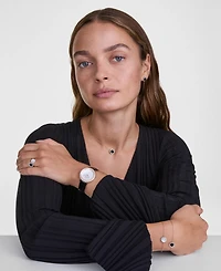 Daniel Wellington Women's Analog Black Leather Watch, 32mm