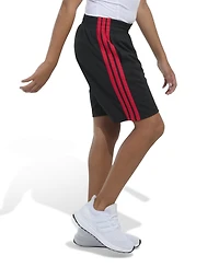 adidas Big Boys Elastic Waistband Essentials 3-Stipe Shorts