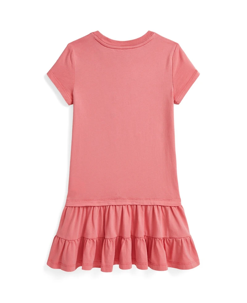 Polo Ralph Lauren Toddler and Little Girls Bear Tiered Jersey Dress
