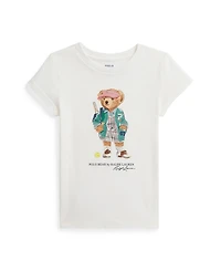 Polo Ralph Lauren Toddler and Little Girls Bear Jersey T-Shirt