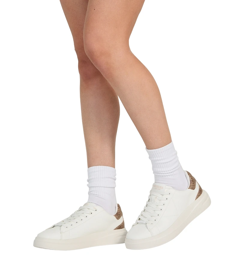 Guess Women's Elbina Contrast Heel Lace-Up Sneakers