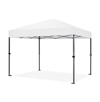 10x10FT Pop-up Canopy with One-Push-To-Lock Setup Mechanism, Beige