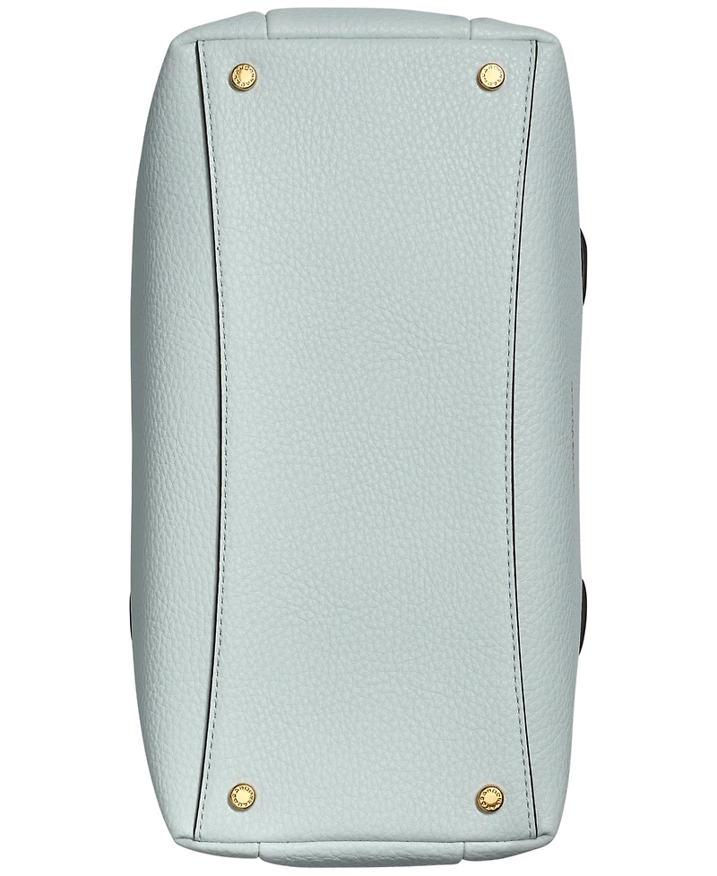 Donna Karan New York Amagansett Soft-Rolled Leather Satchel with Sculpted Magnet Closure