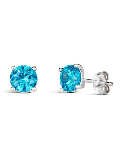 Anna Zuckerman Rock Star 2 Carat Cz Crystalline Studs Multi Color Gem
