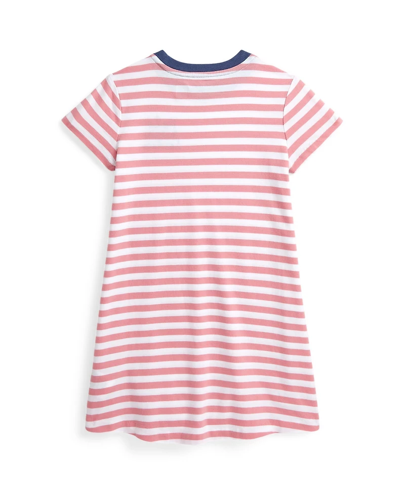 Polo Ralph Lauren Toddler and Little Girls Striped Logo Jersey Dress