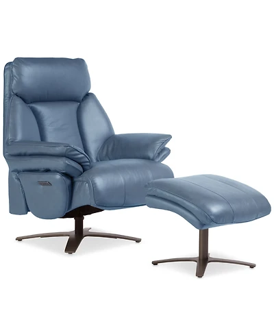 Guermo Leather Power Recliner, Exclusively at Macy's