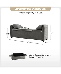 Alberto Modern Storage Bench with Ample Space