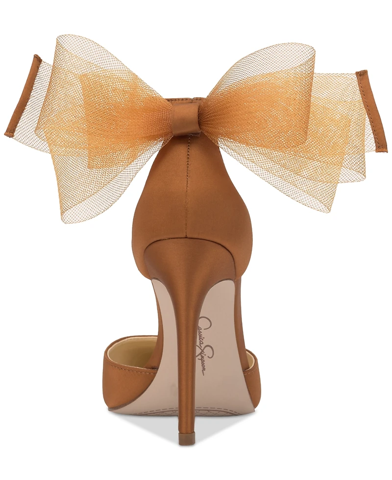 Jessica Simpson Women's Phindies Bow Ankle-Strap Pumps