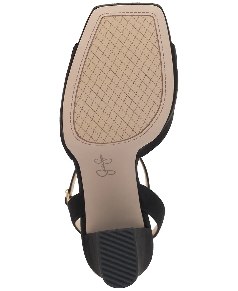 Jessica Simpson Women's Lirio Two-Piece Platform High-Heel Dress Sandals