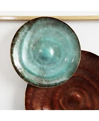 LuxenHome 2-Piece Multi-Color Gems Abstract Metal Wall Decor Set