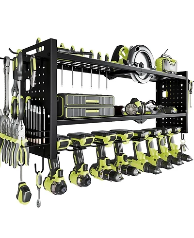 Hausource 3-Tier Power Tool Organizer Shelving Heavy Duty Storage Rack