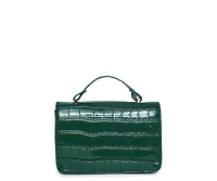 Women's Green Textured Leather Handbag