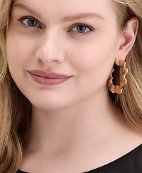 I.n.c. International Concepts Medium Wavy C-Hoop Earrings, 1.57", Exclusively at Macy's