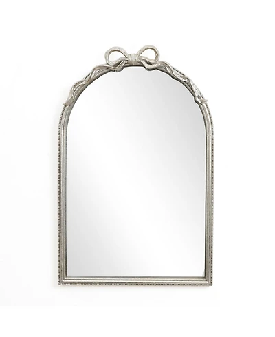 LuxenHome Ribbon Resin Frame Arch Rectangle Accent Wall Mirror