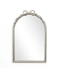 LuxenHome Ribbon Resin Frame Arch Rectangle Accent Wall Mirror