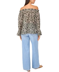 Vince Camuto Women's Off-The-Shoulder Long-Sleeve Top