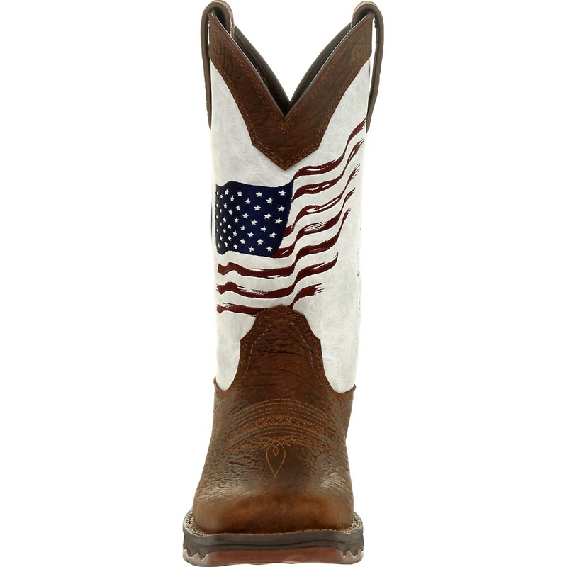 Lady Rebel by Durango Women's Distressed Flag Embroidery Western Boot