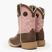 Durango Kids Lil' Rebel Pro Dark Chestnut Bubble Gum Western Boot