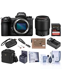 Nikon Z 6II Mirrorless Digital Camera with Nikkor Z 50mm f/1.8 S Lens, Bundle with 128GB Uhs-i Memory Card, Shoulder Bag, Extra Battery, Smart Charger