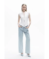 Nocturne Women's Zipper Design Blouse