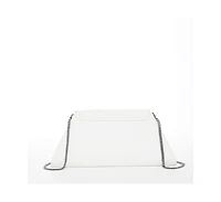 Susu White Purse Leather Clutch Bag Crossbody Evening Purse Unique Women's Handbag