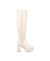 Fashion To Figure Women's Manica Thigh High Platform Boot- Wide Width