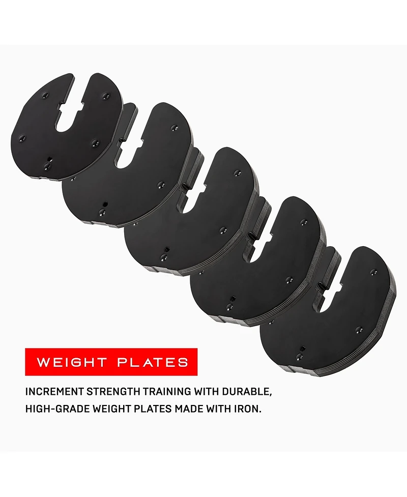 Nonzero Gravity PowerDyne Adjustable Dumbbell Weights (Coal 80lbs (Set of 2))