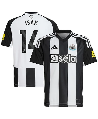 Adidas Big Boys and Girls Alexander Isak Black Newcastle United 2024/25 Home Replica Player Jersey