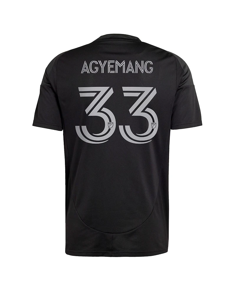 Adidas Men's Patrick Agyemang Black Charlotte Fc 2025 Fortress Kit Replica Player Jersey