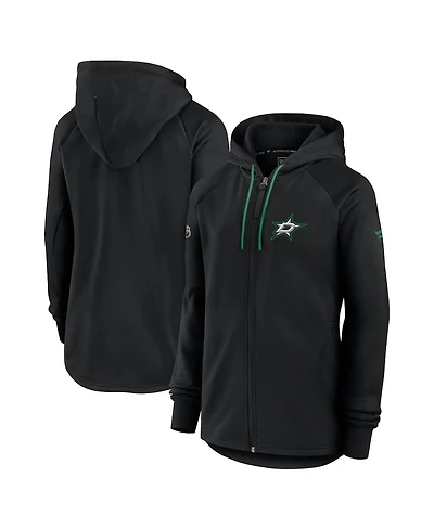 Fanatics Women's Black Dallas Stars Authentic Pro Rink Fleece Full-Zip Jacket