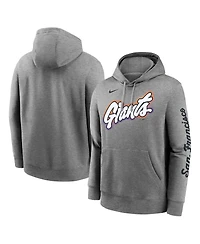 Nike Men's Heather Charcoal San Francisco Giants 2025 City Connect French Terry Club Pullover Hoodie