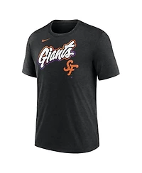Nike Men's Heather Black San Francisco Giants 2025 City Connect Tri-Blend T-Shirt