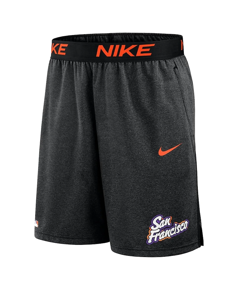 Nike Men's Black San Francisco Giants 2025 City Connect Authentic Collection Knit Shorts