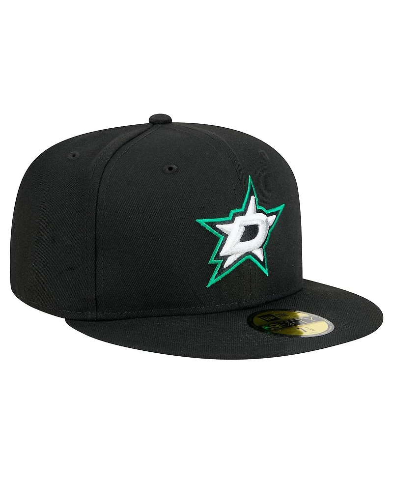 New Era Men's Black Dallas Stars Core 59FIFTY Fitted Hat