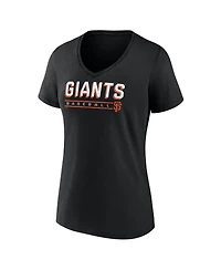 Fanatics Women's Black San Francisco Giants V-Neck T-Shirt