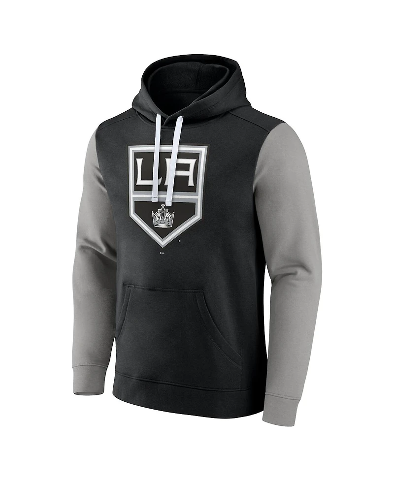 Fanatics Men's Black Los Angeles Kings Team Pullover Hoodie