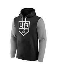 Fanatics Men's Black Los Angeles Kings Team Pullover Hoodie