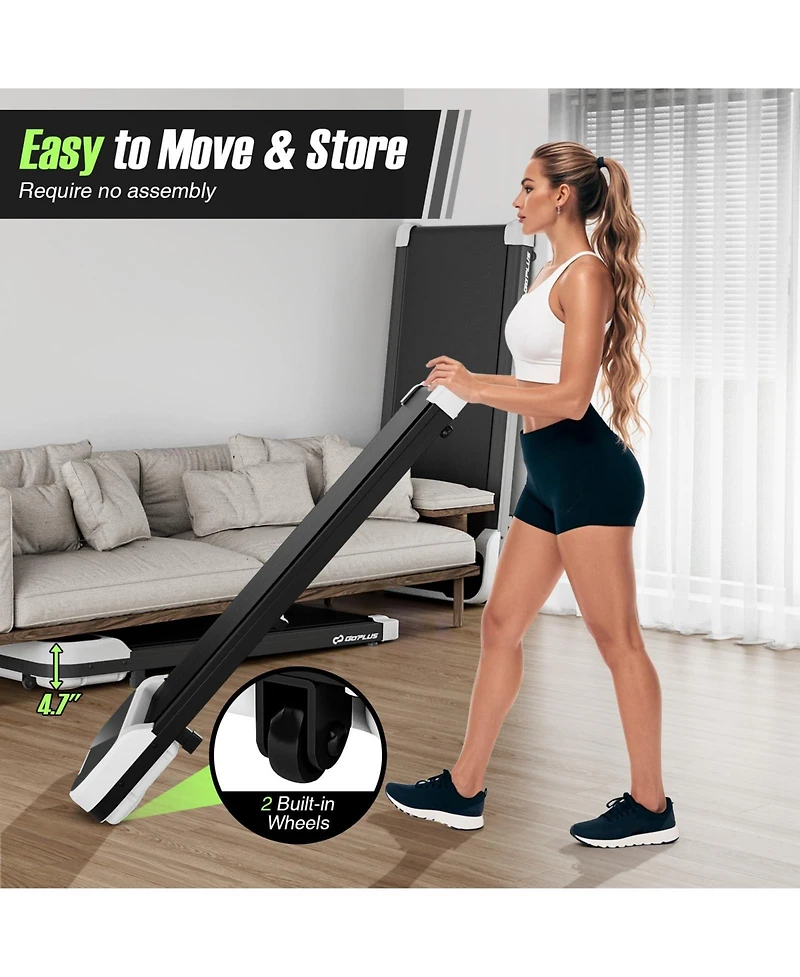 2.5HP Under Desk Treadmill with Remote Control and 3 Countdown Modes