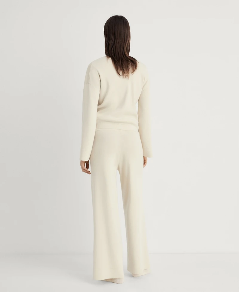 Mango Women's Ribbed Knit Pants