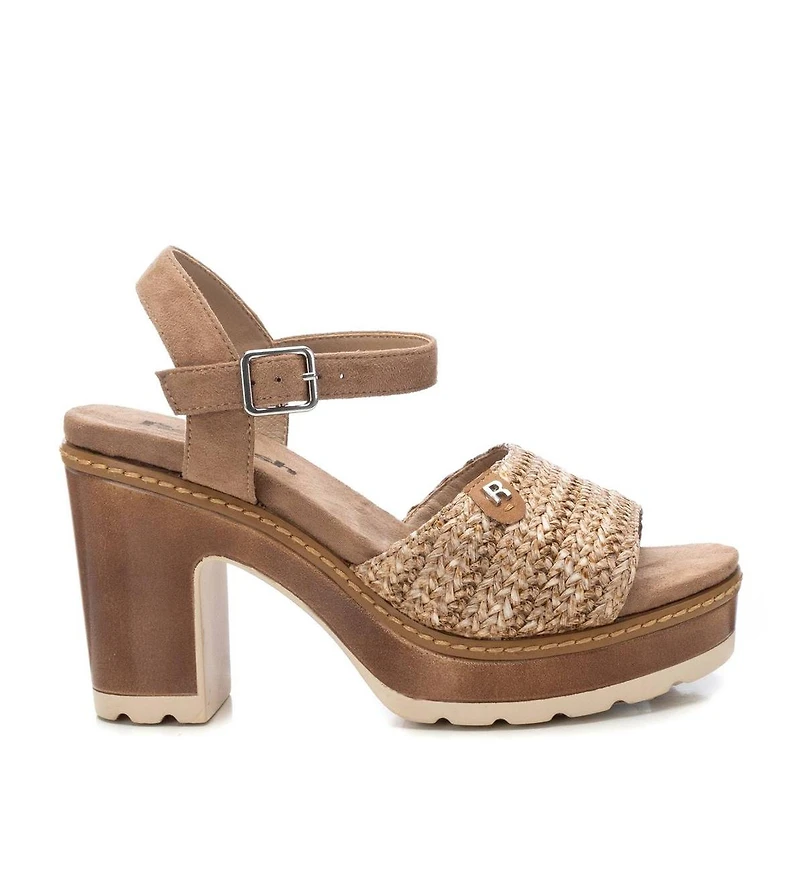 Women's Ankle Strap Heeled Sandals Refresh By Xti
