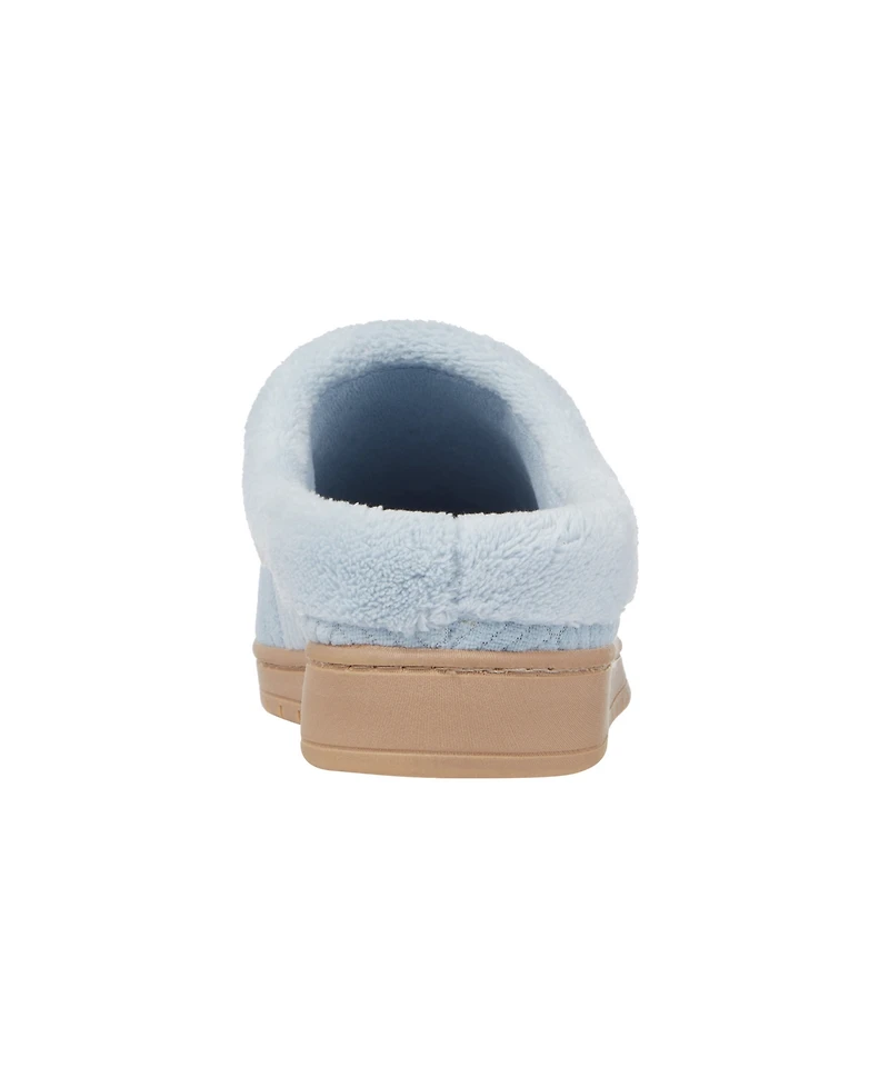 Isotoner Signature Women's Gemma Diamond Microterry Clog Slippers