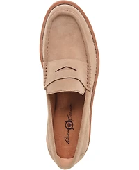 Born Men's Langley Suede Leather Slip On Penny Loafers