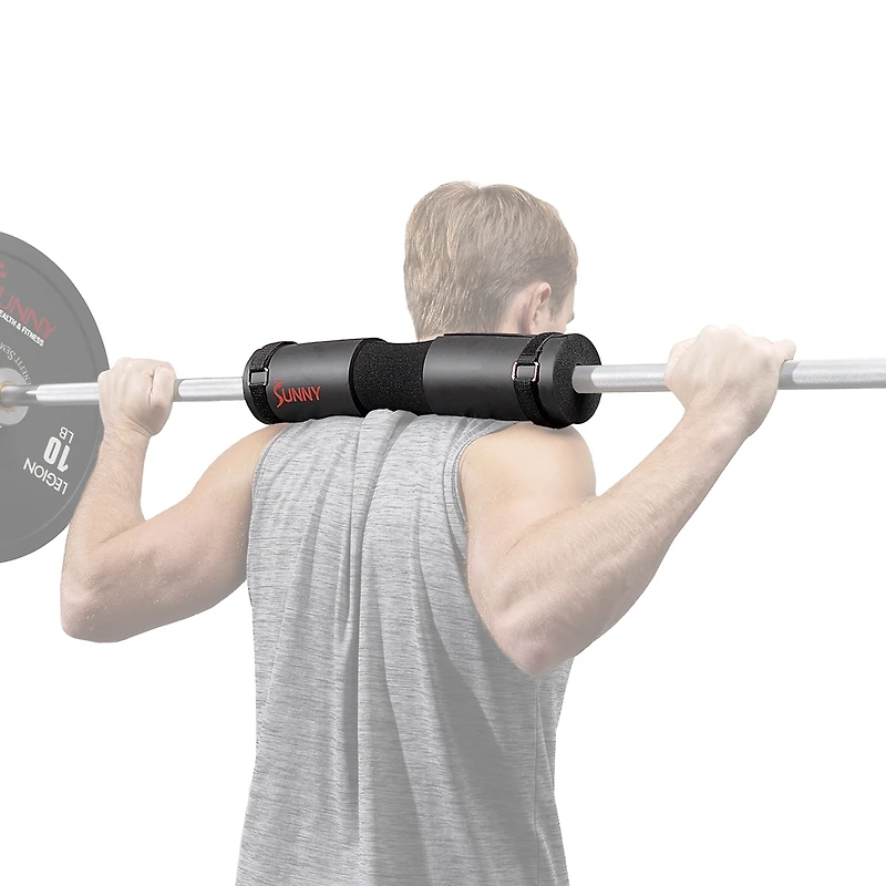 Sunny Health & Fitness Foam Barbell Pad, Heavy-Duty, High-Density Cushion for Squats, Lunges & Hip Thrusts