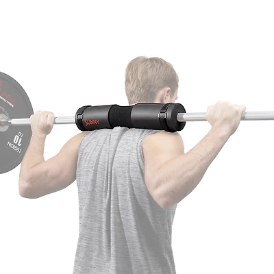 Sunny Health & Fitness Foam Barbell Pad, Heavy-Duty, High-Density Cushion for Squats, Lunges & Hip Thrusts