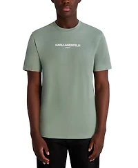 Karl Lagerfeld Paris Men's Short Sleeve Crewneck Logo T-Shirt