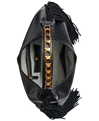 Donna Karan New York Bellmore Small Fringe Shoulder with Bezel Strap