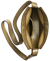 Donna Karan New York Valley Stream Leather Buckle Crossbody with Adjustable Strap